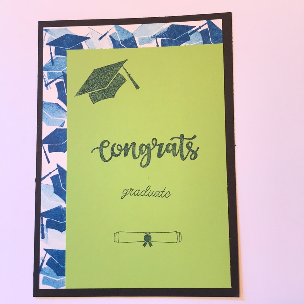 Homemade card with white envelope